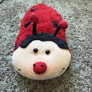 Pillow Pets Pee Wee Ladybug Plush 2010 Red Black Small Stuffed Animal Y2K